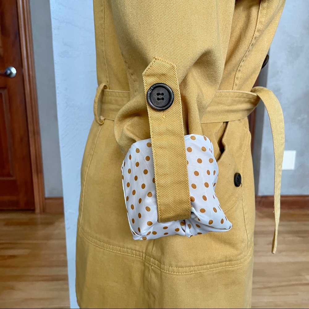Forever 21 Mustard Trench Coat - Picture 5 of 9